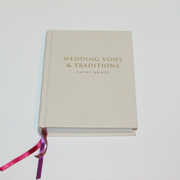 Wedding Vows & Traditions Cathy Howes 2005 Engagement Anniversary Bridal Book - Picture 7 of 8